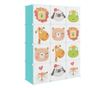 Dulap de depozitare cub pentru copii, 12 cuburi, verde, PP
