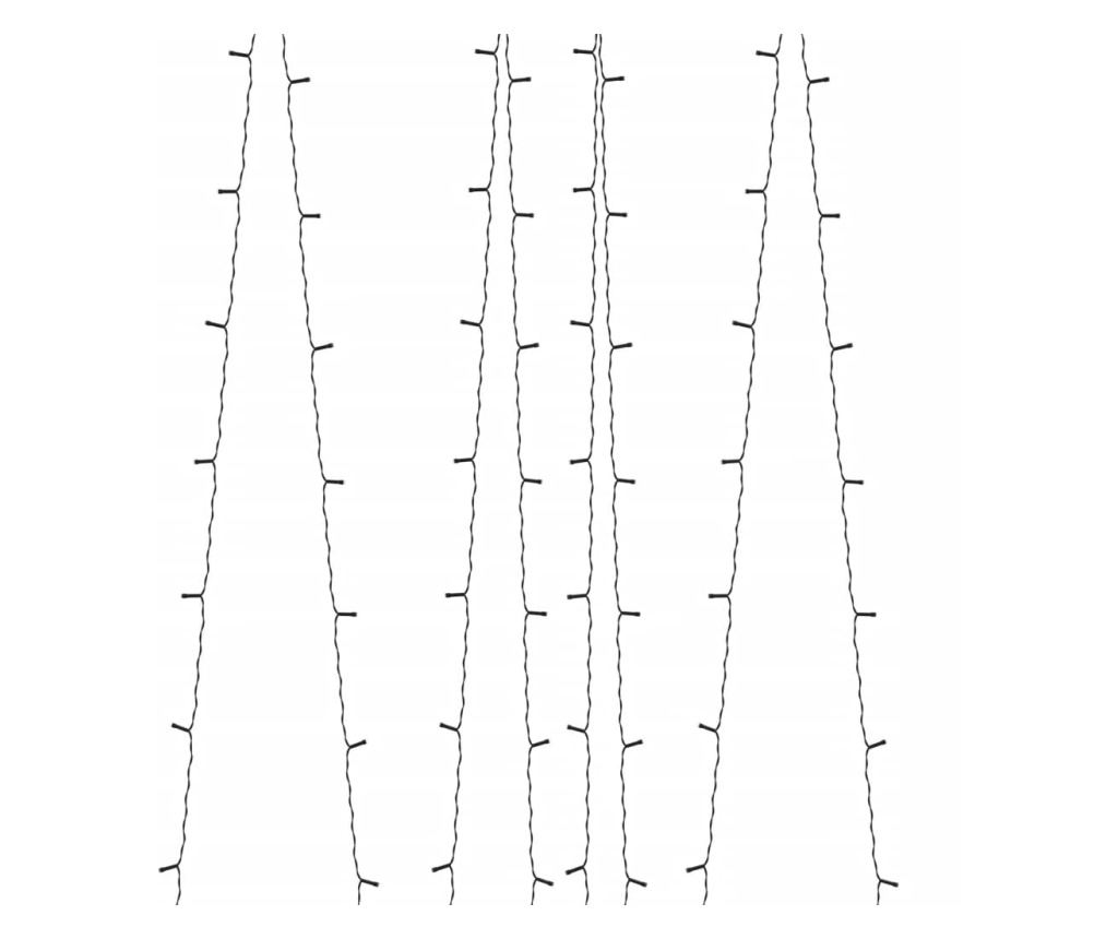 Solarna svjetlosna žica, 2 kom x 200 LED dioda Plava unutarnja/vanjska - 6