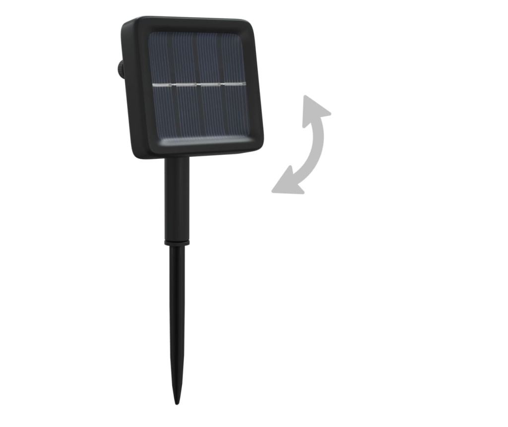 Solarna svjetlosna žica, 2 kom x 200 LED dioda Plava unutarnja/vanjska - 8