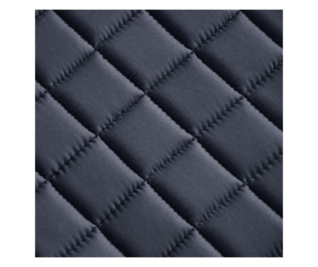 Jahalno Sedlo Set 17,5" Pravo Usnje Črne Barve 12 cm 5-v-1 - 14
