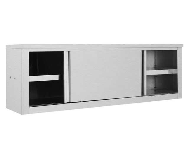 Dulap perete bucătărie uși glisante 150x40x50cm oțel inoxidabil