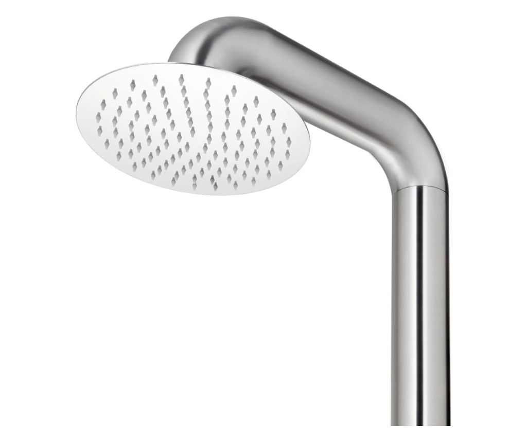 Градински душ, 225 см, неръждаема стомана - 7