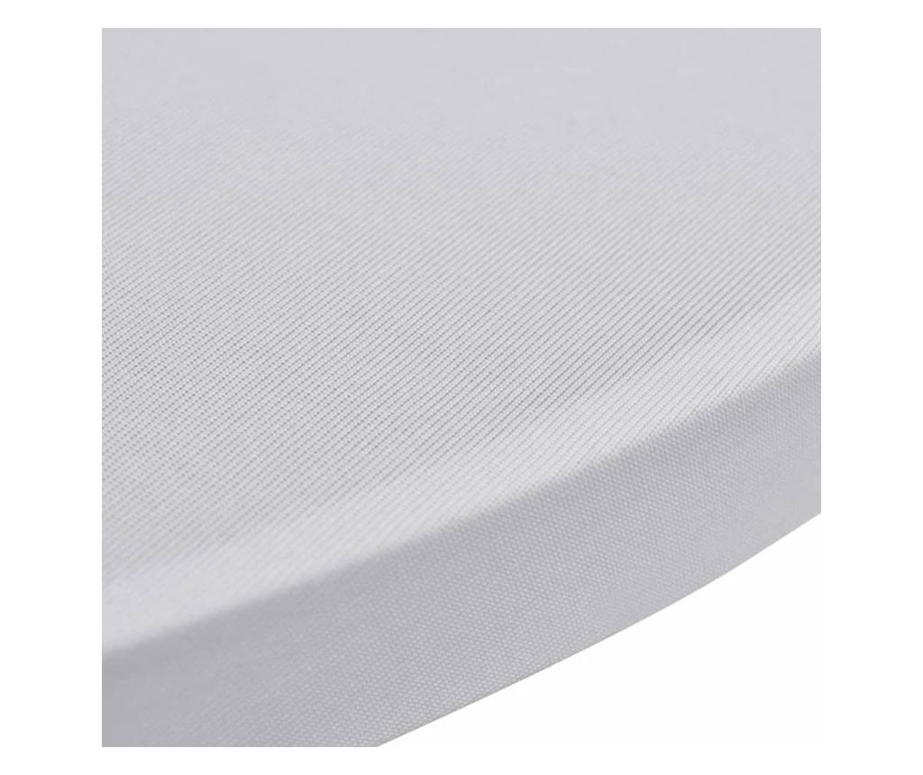 Navlaka za stol Ø60 cm, 2 kom., bijela, elastična - 4