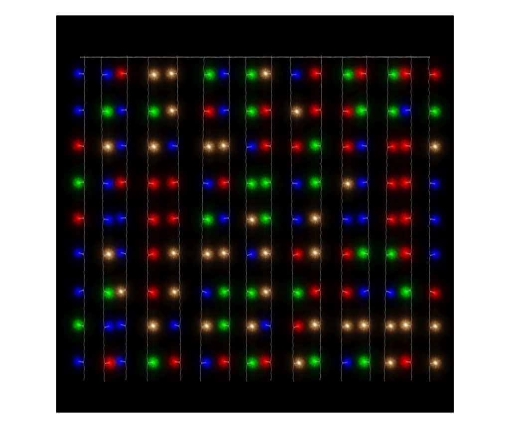 Svjetlosna zavjesa 300 LED višebojna 3x3 m 8 funkcija - 5