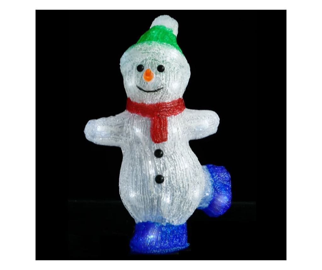 Akrilna LED božićna figura snjegovića 30 cm unutarnja/vanjska - 2