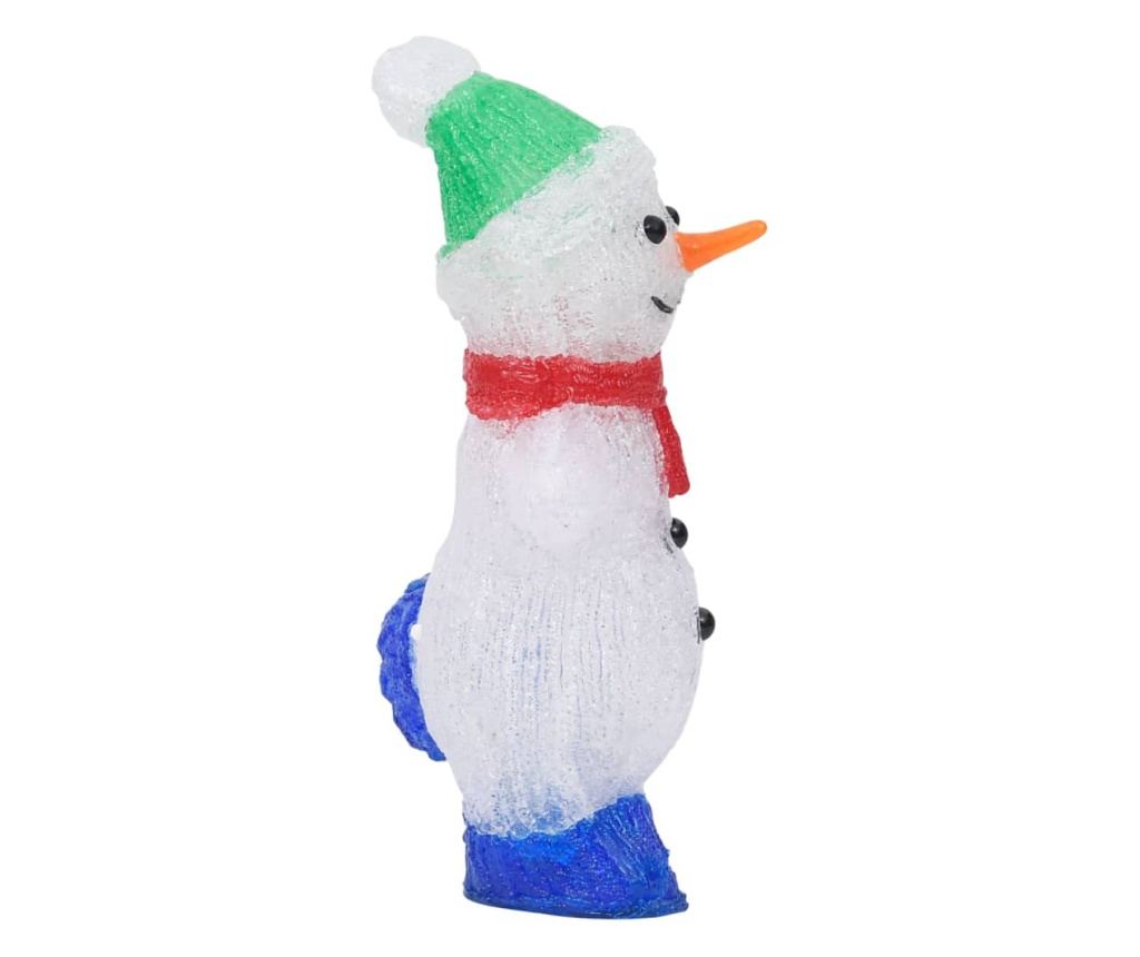 Akrilna LED božićna figura snjegovića 30 cm unutarnja/vanjska - 6