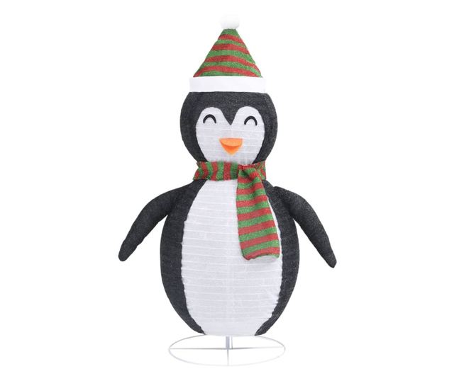 Božićni ukrasni pingvin, LED, 120 cm, luksuzna tkanina
