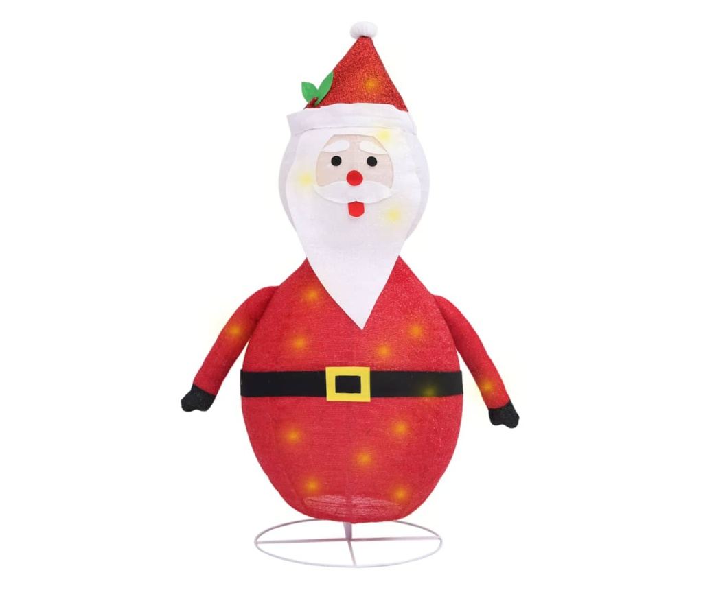 Dekorativna figura Djeda Božićnjaka, s LED-om, 120 cm, luksuzna tkanina - 2