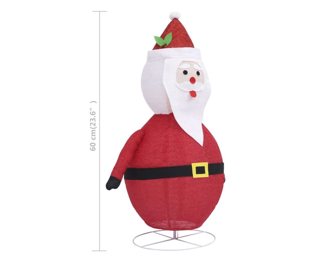 "Ukrasna figura Djeda Božićnjaka s LED-om, 60 cm, luksuzna tkanina" - 10