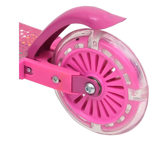 2-kołowa hulajnoga z regulacją kierownicy, aluminiowa, różowa