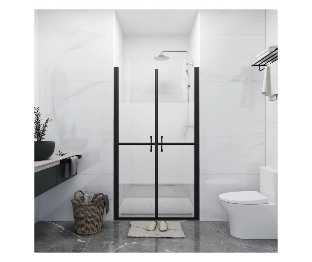 Врата за душ, полуматирано ESG стъкло, (98-101)x190 см - 3