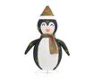 Božićni ukrasni pingvin, LED, 90 cm luksuzna tkanina thumbnail 2