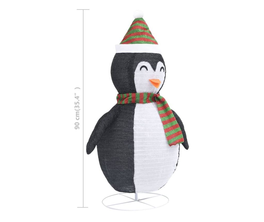 Božićni ukrasni pingvin, LED, 90 cm luksuzna tkanina - 10