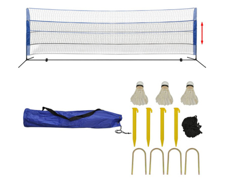 Set fileu de badminton, cu fluturasi, 500x155 cm