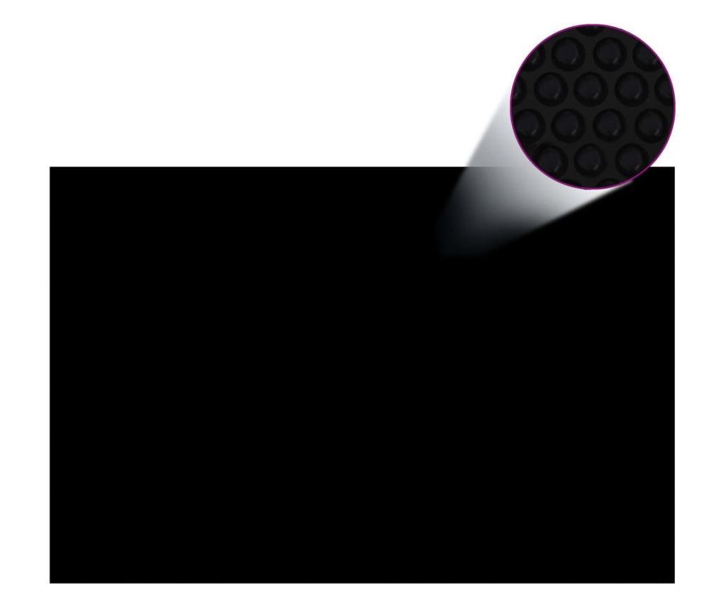 Пластмасово покривало за басейн, черно/синьо, 600x400 см - 3