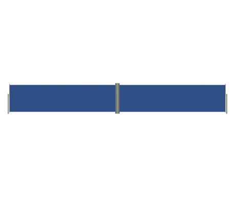 Copertina laterala retractabila, albastru, 140x1000 cm
