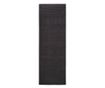 Covor din sisal natural, negru, 100x300 cm