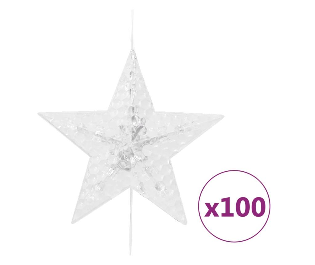 Zvijezda Zavjesa Svjetlosni Nizovi 500 Toplih Bijelih LED Svjetala 8 Funkcija - 6