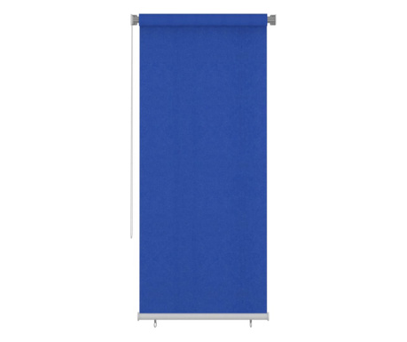 Jaluzea tip rulou de exterior, albastru, 100 x 230 cm, HDPE