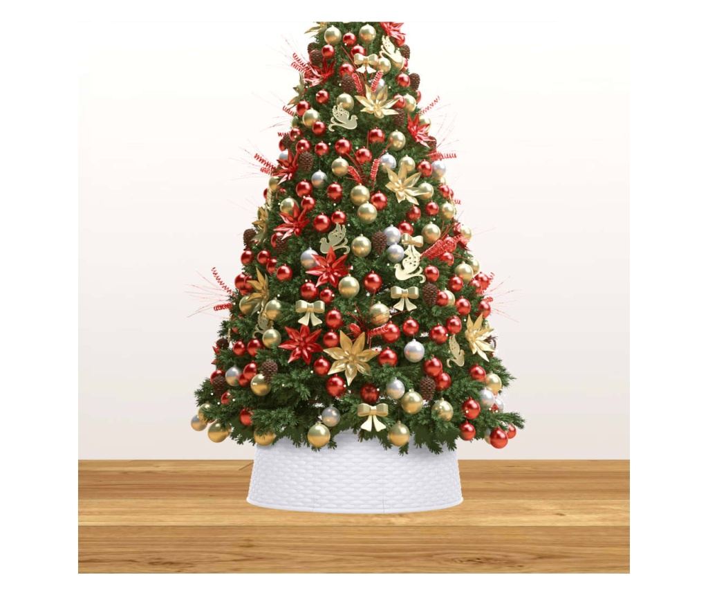 Božićna suknja za drvo, bijela, Ø54x19,5 cm - 3