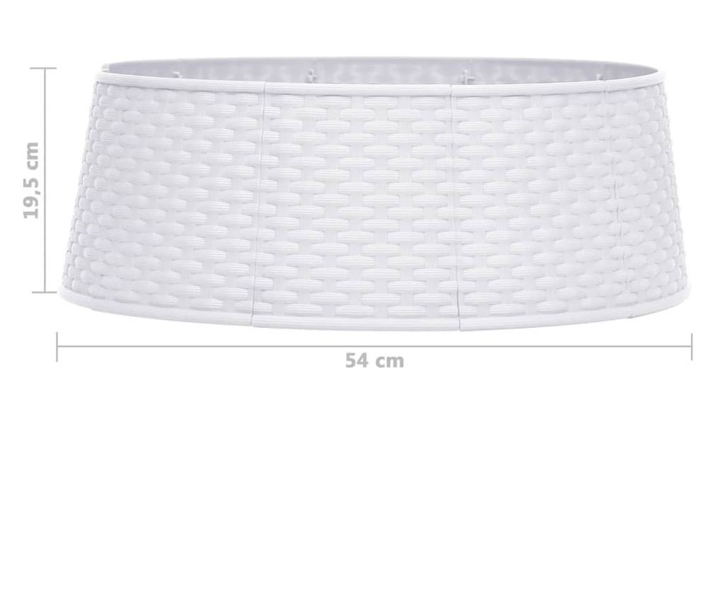 Božićna suknja za drvo, bijela, Ø54x19,5 cm - 7