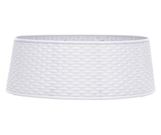 Krug za božićno drvce, bijeli, Ø65x19,5 cm