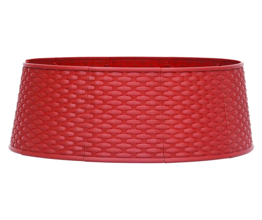 Krug za božićno drvce, crveni, Ø65x19,5 cm - 2