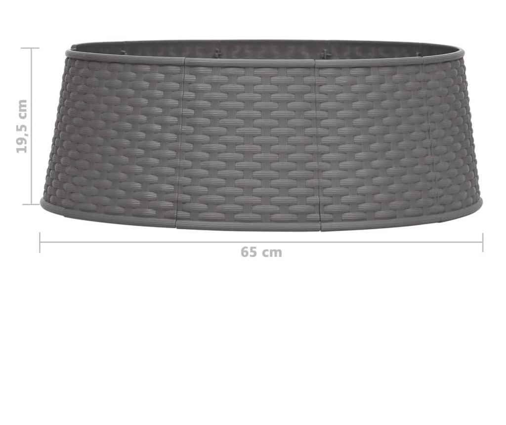 Božićno drvce suknja, smeđa, Ø65x19,5 cm - 7