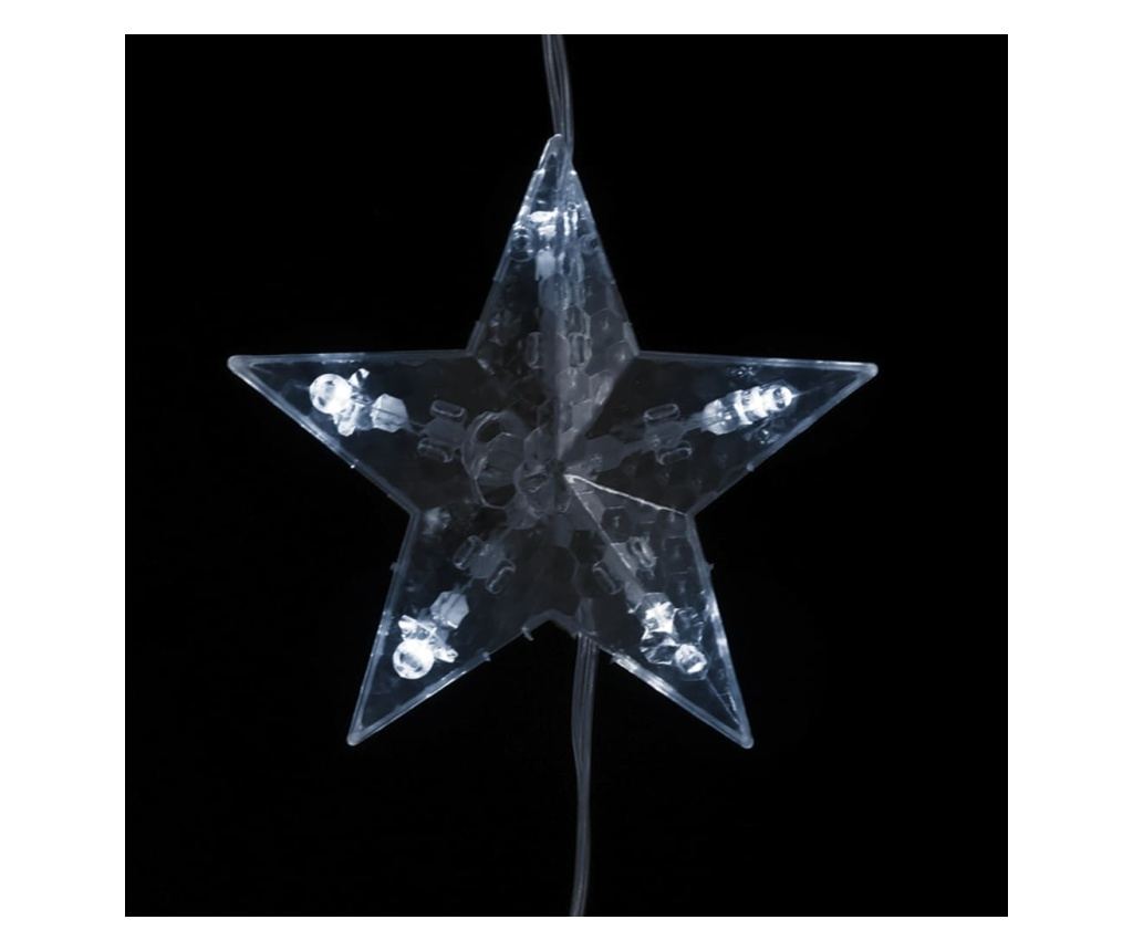 Instalacija svjetla tip zavjese zvijezde 500 LED hladno bijelo 8 funkcija - 5