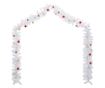 Božićni vijenac ukrašen kuglicama, bijeli, 5 m thumbnail 3