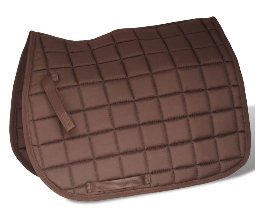 Jahalno Sedlo Set 16" Pravo Usnje Rjave Barve 14 cm 5-v-1 - 12