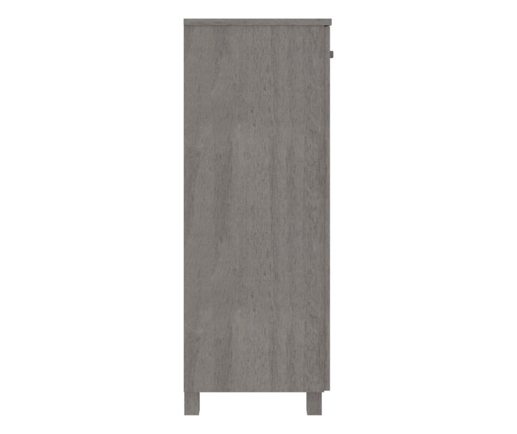 Шкаф за обувки HAMAR светлосив 85x40x108 см бор масив - 4