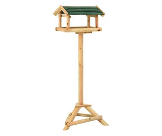 Hranilica za ptice sa stalkom 37x28x100 cm od masivne jelovine