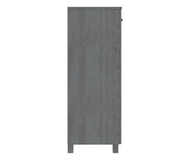 Pantofar, gri inchis, 85x40x108 cm, lemn masiv de pin