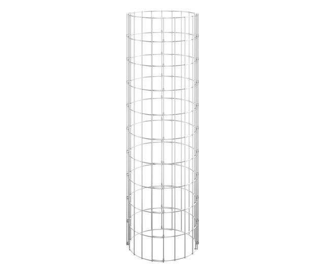 Strat înălțat gabion, Ø30x100 cm, oțel galvanizat, circular