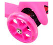 3-kołowa hulajnoga z regulacją kierownicy, aluminiowa, różowa