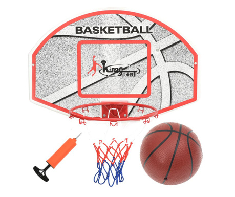 5dílná sada nástěnného basketbalového koše s deskou 66x44,5 cm