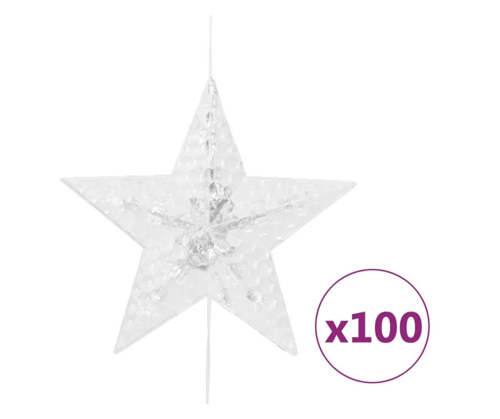 Instalacija svjetla zavjesa zvijezde 500 LED višebojna 8 funkcija - 6