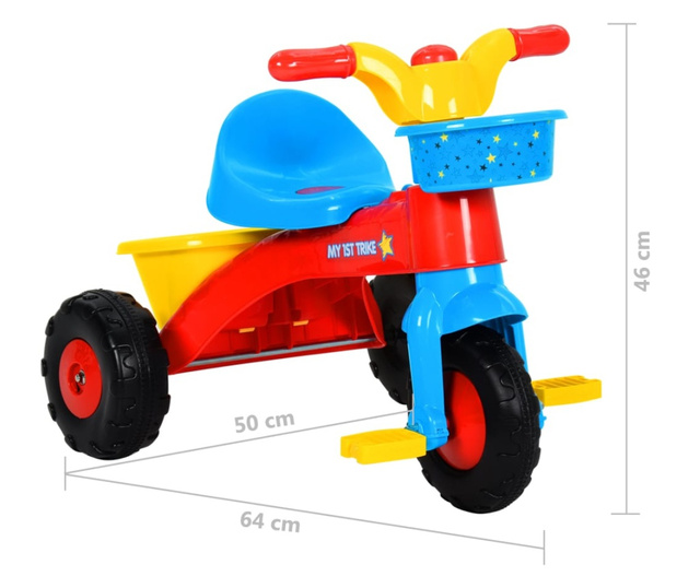 Rowerek trójkołowy dla dzieci, kolorowy