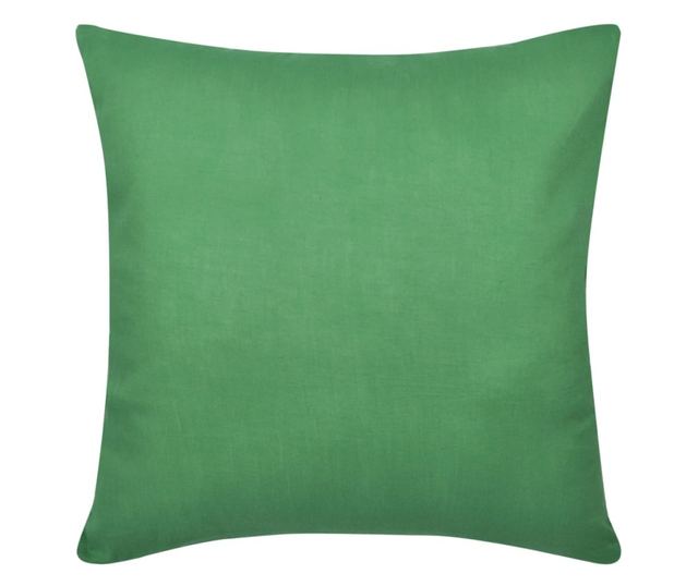4 db pamut párnahuzat 80 x 80 cm zöld