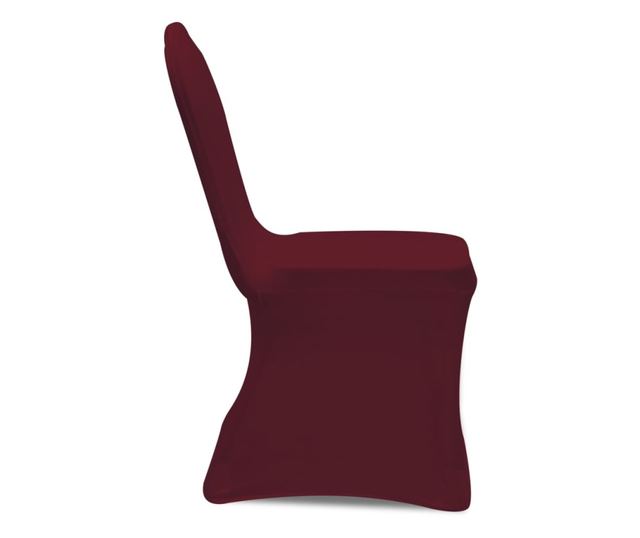Elastična navlaka za stolice, 6 kom., bordo