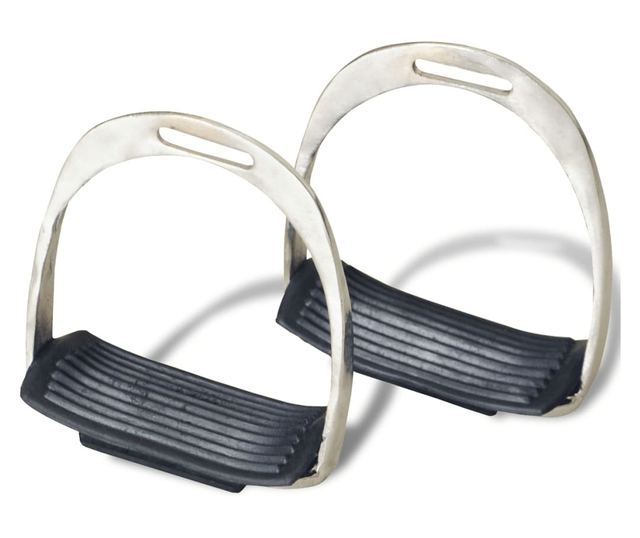 Sedlo za Jahanje Komplet 17,5 " od Prave Kože Smeđe 18 cm 5 u 1