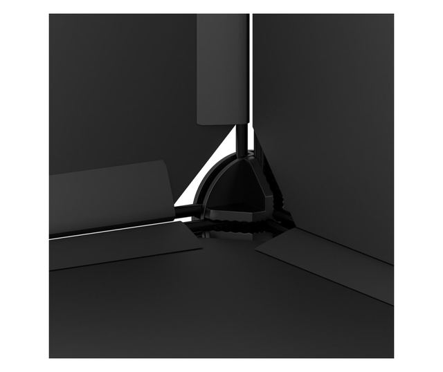 Suport de pantofi, negru, 84,5x31x93,5 cm, PP