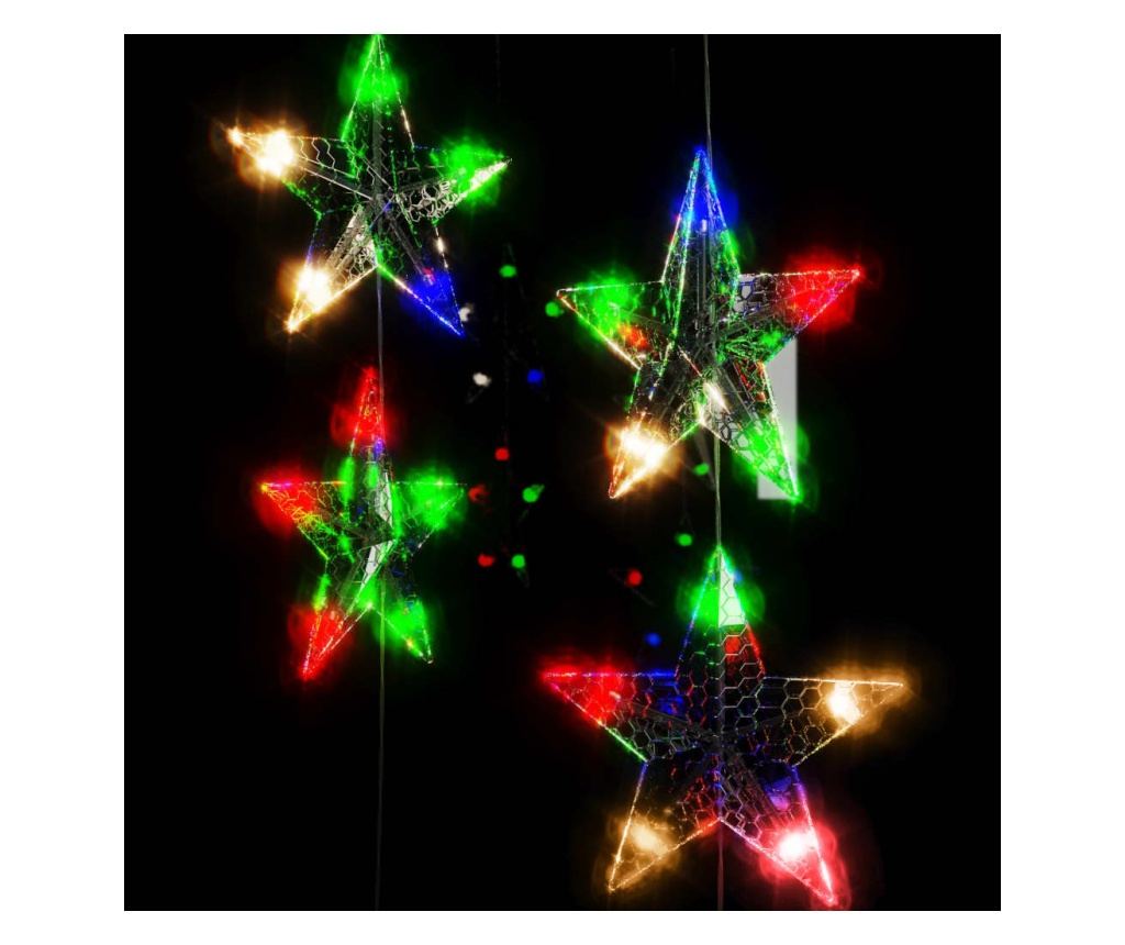 Instalacija svjetla tip zavjese zvijezde 200 LED višebojna 8 funkcija - 5