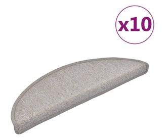 Стелки за стъпала, 10 бр, 56x20 см, таупе