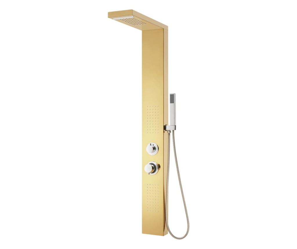 Душ панел система, неръждаема стомана 201, златиста - 5