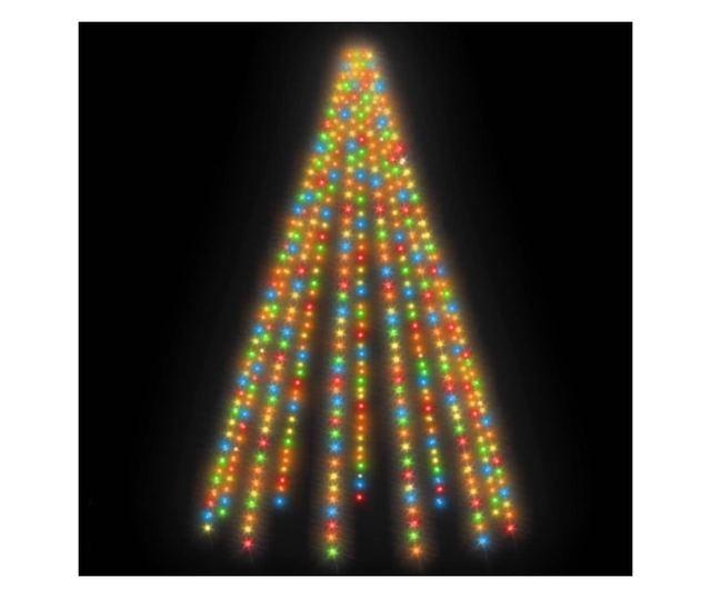 Instalatie brad 500 LED-uri multicolor 500 cm interior/exterior