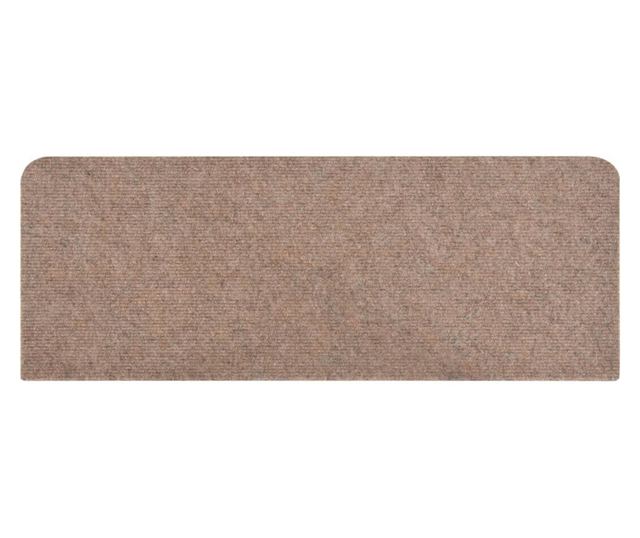 Samoljepljivi otirači za stepenice 15 kom 65 x 28 cm bež
