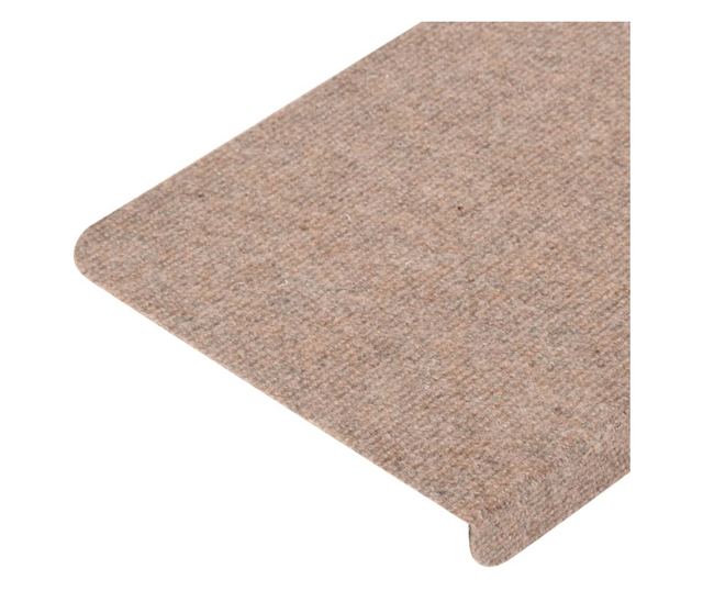 Samoljepljivi otirači za stepenice 15 kom 65 x 28 cm bež