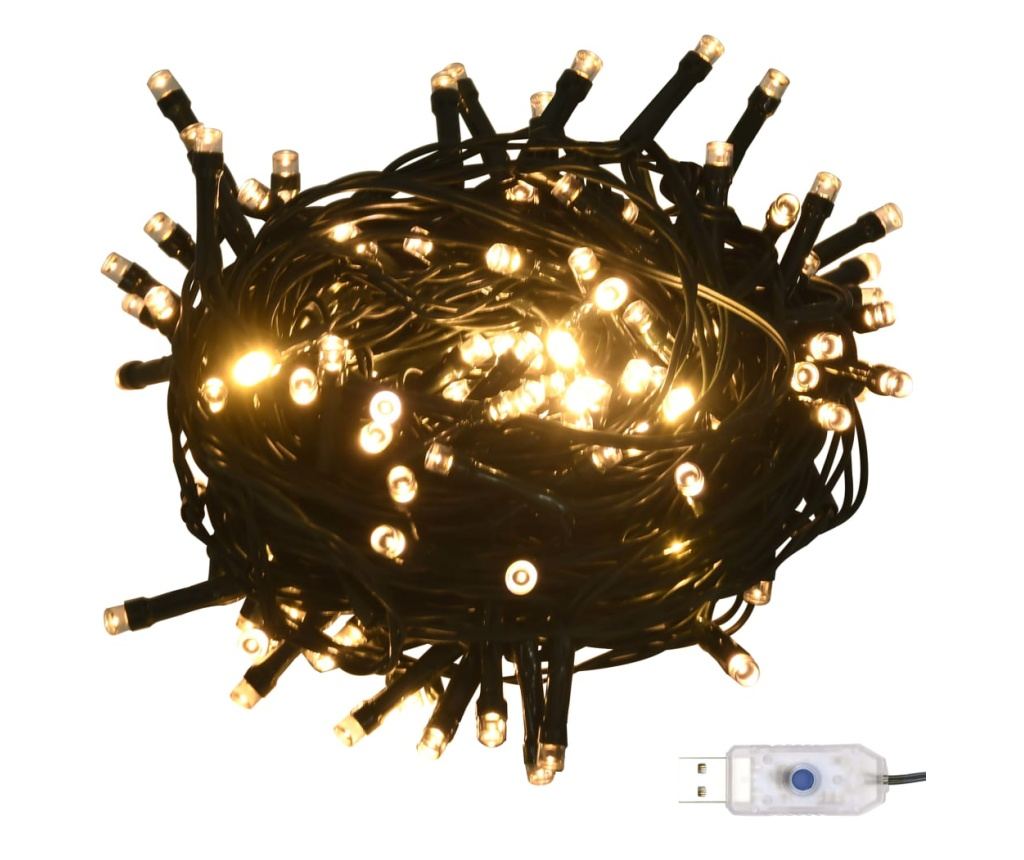 Božićni set kuglica s vrhom i 300 LED svjetala 120 komada ružičasto zlatne boje - 3